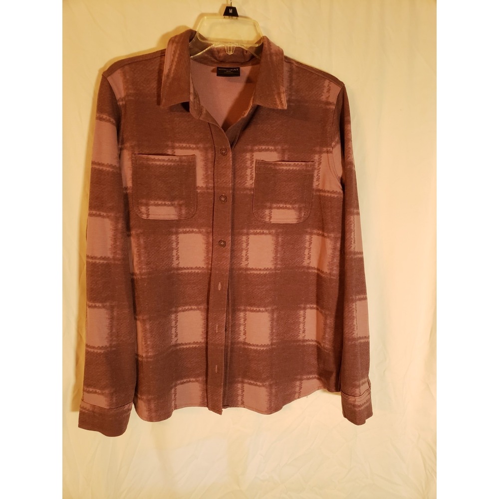 Women's 32 Degree Heat Purple Long Sleeve Shirt Size M